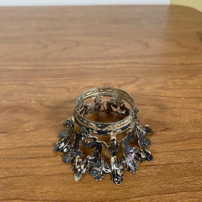 LOT 111D: Decanter Set with Pair of spice jars and 5 glasses