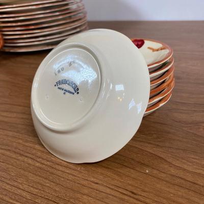 LOT 113D: Francesian Apple Fine China Mixed Set