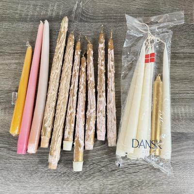 LOT 122D: Variety of Wax Candlesticks