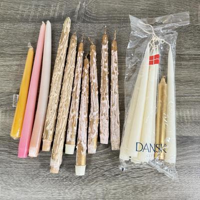 LOT 122D: Variety of Wax Candlesticks