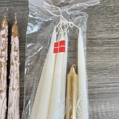 LOT 122D: Variety of Wax Candlesticks