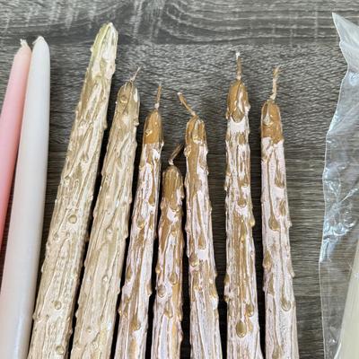 LOT 122D: Variety of Wax Candlesticks