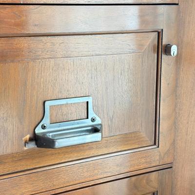 LOT 127F: Wooden Office 2-drawer Filing Cabinet