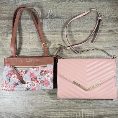 LOT 129F: Pink Steve Madden Purse & Floral Rosetti Bag
