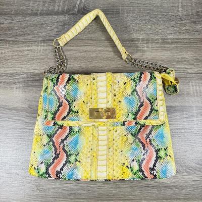 LOT 132F: Big Buddha Colorful "Snakeskin" Purse Hand Bag