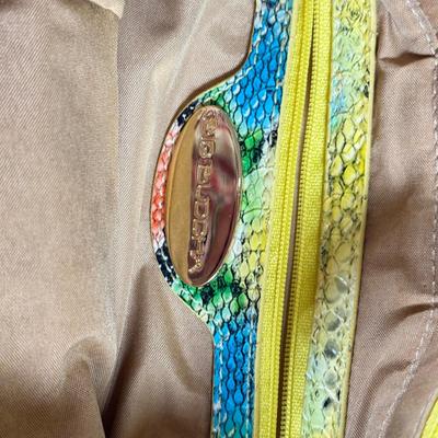 LOT 132F: Big Buddha Colorful "Snakeskin" Purse Hand Bag