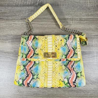 LOT 132F: Big Buddha Colorful "Snakeskin" Purse Hand Bag