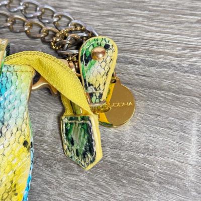 LOT 132F: Big Buddha Colorful "Snakeskin" Purse Hand Bag