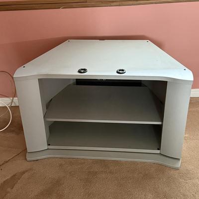 LOT 134L: Tech Craft Corner Swivel TV Stand Model HXS3032