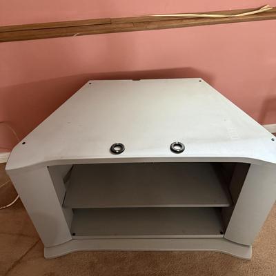 LOT 134L: Tech Craft Corner Swivel TV Stand Model HXS3032