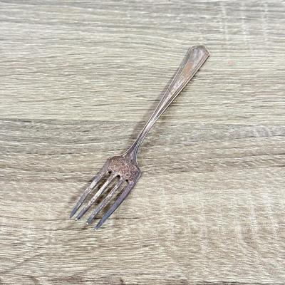 LOT 137K: Vintage Preisner Weighted Sterling Silver Candlestick Holder & Vintage Webster Sterling Silver fork (17.3g)