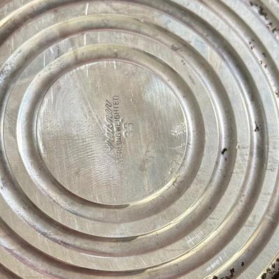 LOT 137K: Vintage Preisner Weighted Sterling Silver Candlestick Holder & Vintage Webster Sterling Silver fork (17.3g)