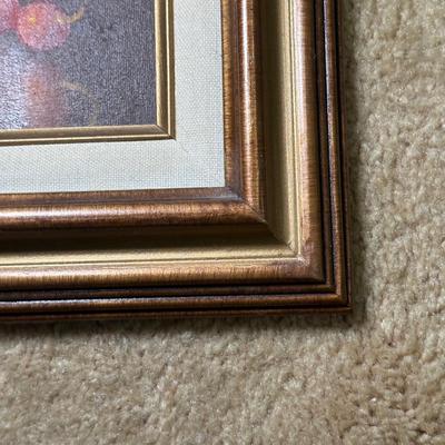 LOT 144B: Two Signed Still Life Paintings & Hand Painted Tray Table