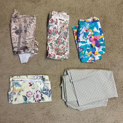 LOT 148B: Basket Full Of Beautiful Fabrics