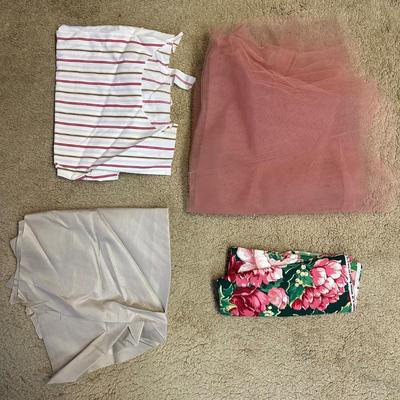 LOT 148B: Basket Full Of Beautiful Fabrics