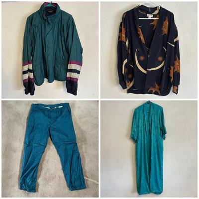 LOT 150G: Vintage Christian Dior Tracksuit, Silk Shirt & Loungewear