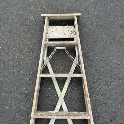 LOT 151B: Two Wooden Ladders