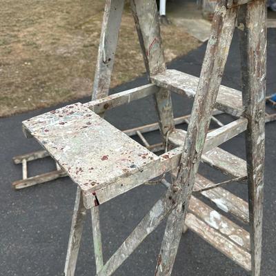 LOT 151B: Two Wooden Ladders