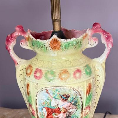 LOT 160X: Vintage Strasburg Ware Porcelain Vase Base Lamp