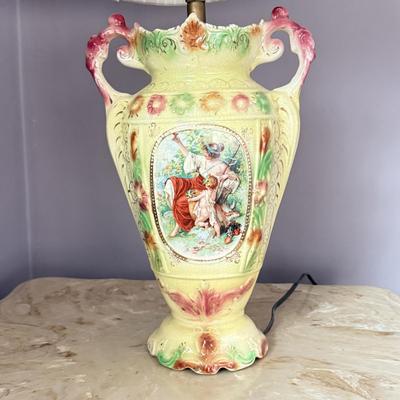 LOT 160X: Vintage Strasburg Ware Porcelain Vase Base Lamp