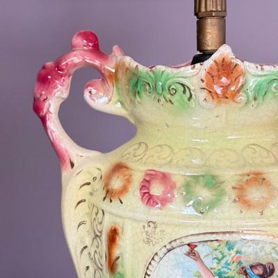 LOT 160X: Vintage Strasburg Ware Porcelain Vase Base Lamp