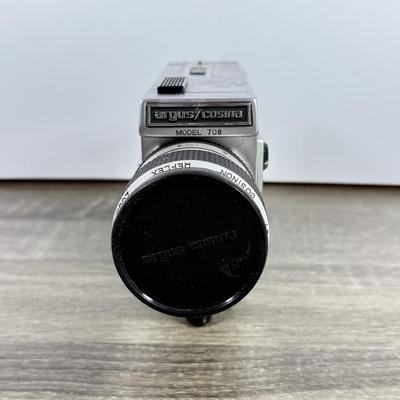 LOT 163F: Vintage Argus/Cosina Super Eight Electric Zoom Reflex Movie Camera Model 708 w/ Manual