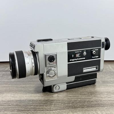 LOT 163F: Vintage Argus/Cosina Super Eight Electric Zoom Reflex Movie Camera Model 708 w/ Manual