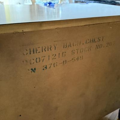 LOT 171L: Vintage Cherry Wood Bachelor's Chest