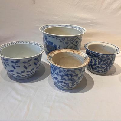 Blue/White China Plant Pots & More (LR-RG)
