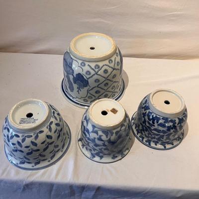 Blue/White China Plant Pots & More (LR-RG)