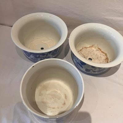 Blue/White China Plant Pots & More (LR-RG)