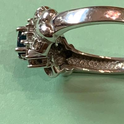 14k White Gold Estate Bow Tie Setting Ring Size 11 5.15 grams