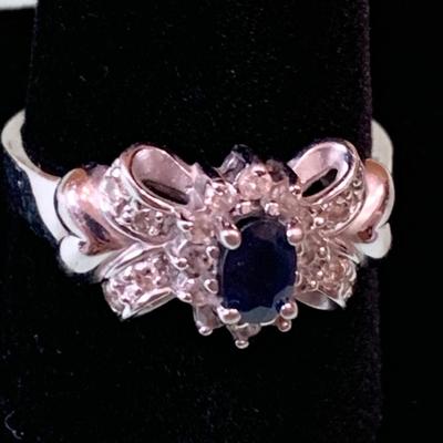 14k White Gold Estate Bow Tie Setting Ring Size 11 5.15 grams