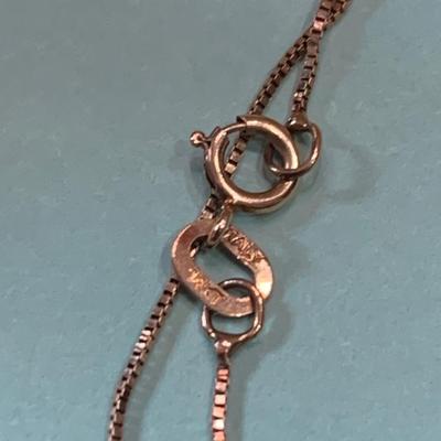 14k Yellow Gold Filigree Heart Pendant & 18” Necklace
