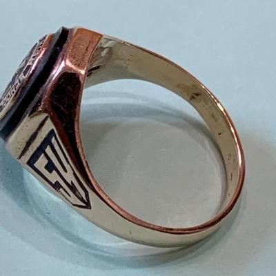 10k Eastern High School Class Ring Class of 1954 Size 11 9.3 grams