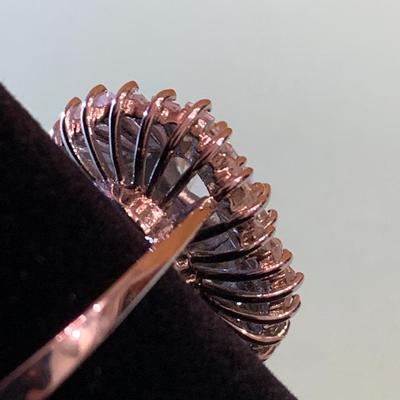 Sterling Silver Shingled Estate Ring Size 8