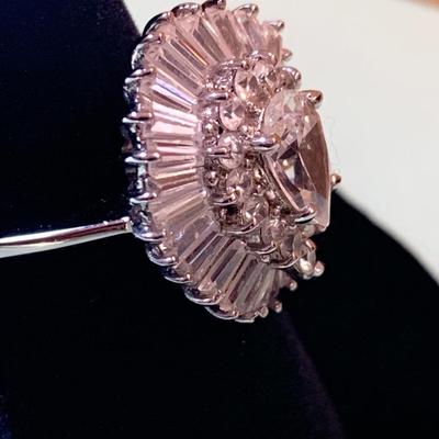 Sterling Silver Shingled Estate Ring Size 8