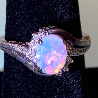 10k/ 925 Estate Ring Size 7