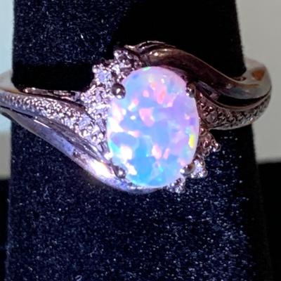 10k/ 925 Estate Ring Size 7