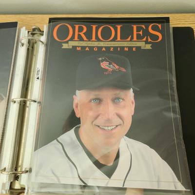 Cal Ripken Binder Filled with programs , Game Tickets 22 kt Gold Cards