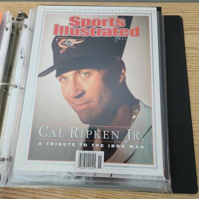 Cal Ripken Binder Filled with programs , Game Tickets 22 kt Gold Cards