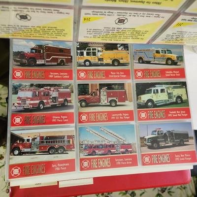 Fire Engines Premium Trading Cards Album filled