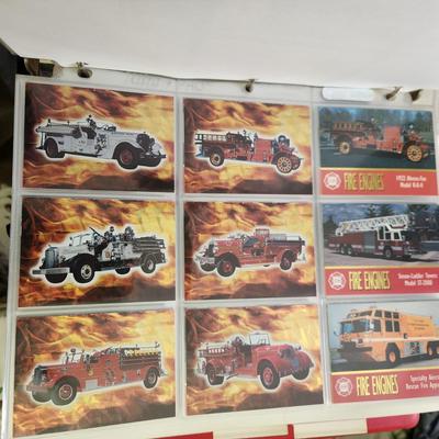 Fire Engines Premium Trading Cards Album filled