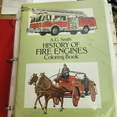 Fire Engines Premium Trading Cards Album filled