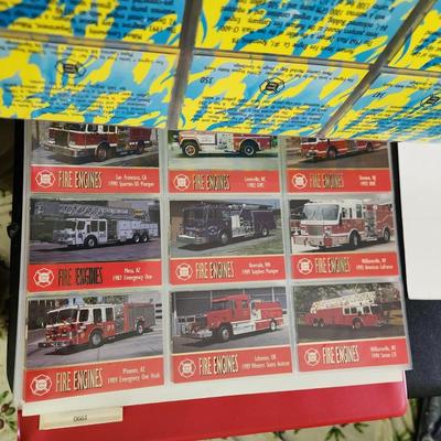 Fire Engines Premium Trading Cards Album filled