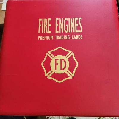 Fire Engines Premium Trading Cards Album filled