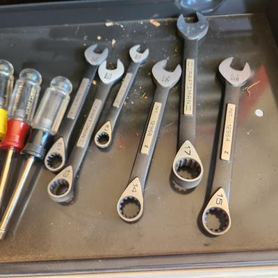 4 Drawers of Tools Craftsman Wrenches Screw & Socket drivers and more