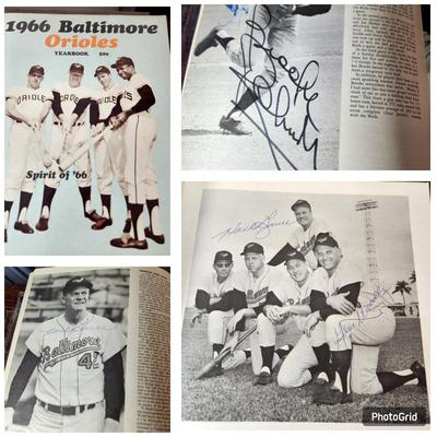 1966 Baltimore Orioles Yearbook Loaded With Many Autographs
