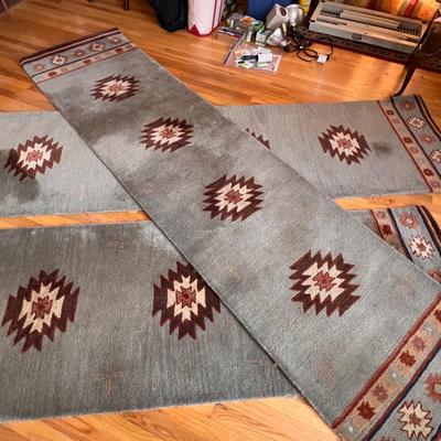 Three Matching Southwestern Runner Rugs (DR-RG)