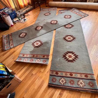 Three Matching Southwestern Runner Rugs (DR-RG)